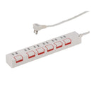 オーム電機 雷ガード節電タップ 6個口 2.5m