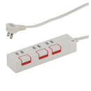 オーム電機 雷ガード節電タップ 3個口 1.5m