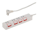 オーム電機 雷ガード節電タップ 4個口 1.5m