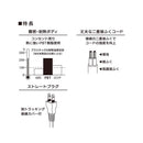 オーム電機 延長コード ストレートプラグ 1m 1個