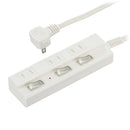 オーム電機 節電タップ 雷ガード 3個口 HS-TPK32W-22