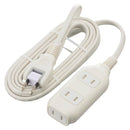 オーム電機 3個口タップ マグネット付き 3m