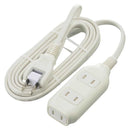 オーム電機 3個口タップ マグネット付き 3m