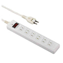 オーム電機 発煙ガード・スイッチ付タップ 6個口 3m HS-T63HJ3-W