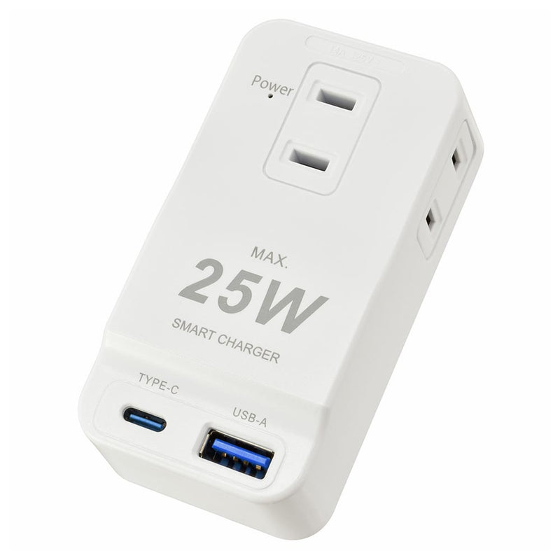 オーム電機 発煙ガード USB付タップ 3個口