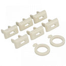 オーム電機 抜けにくいコンセントキャップ HS-CAP6LK-W