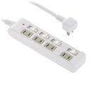 オーム電機 発煙ガード 節電タップ 雷ガード 4個口 2m