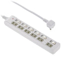 オーム電機 発煙ガード 節電タップ 雷ガード 6個口 2m