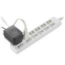 オーム電機 発煙ガード 節電タップ 雷ガード 6個口 2m