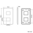 オーム電機 標準プレート2個
