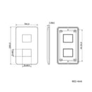 オーム電機 標準プレート2個
