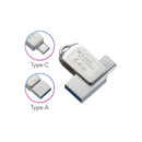 オーム電機 PCGEAR USBメモリーTypeC&TypeA対応 64GB 1個