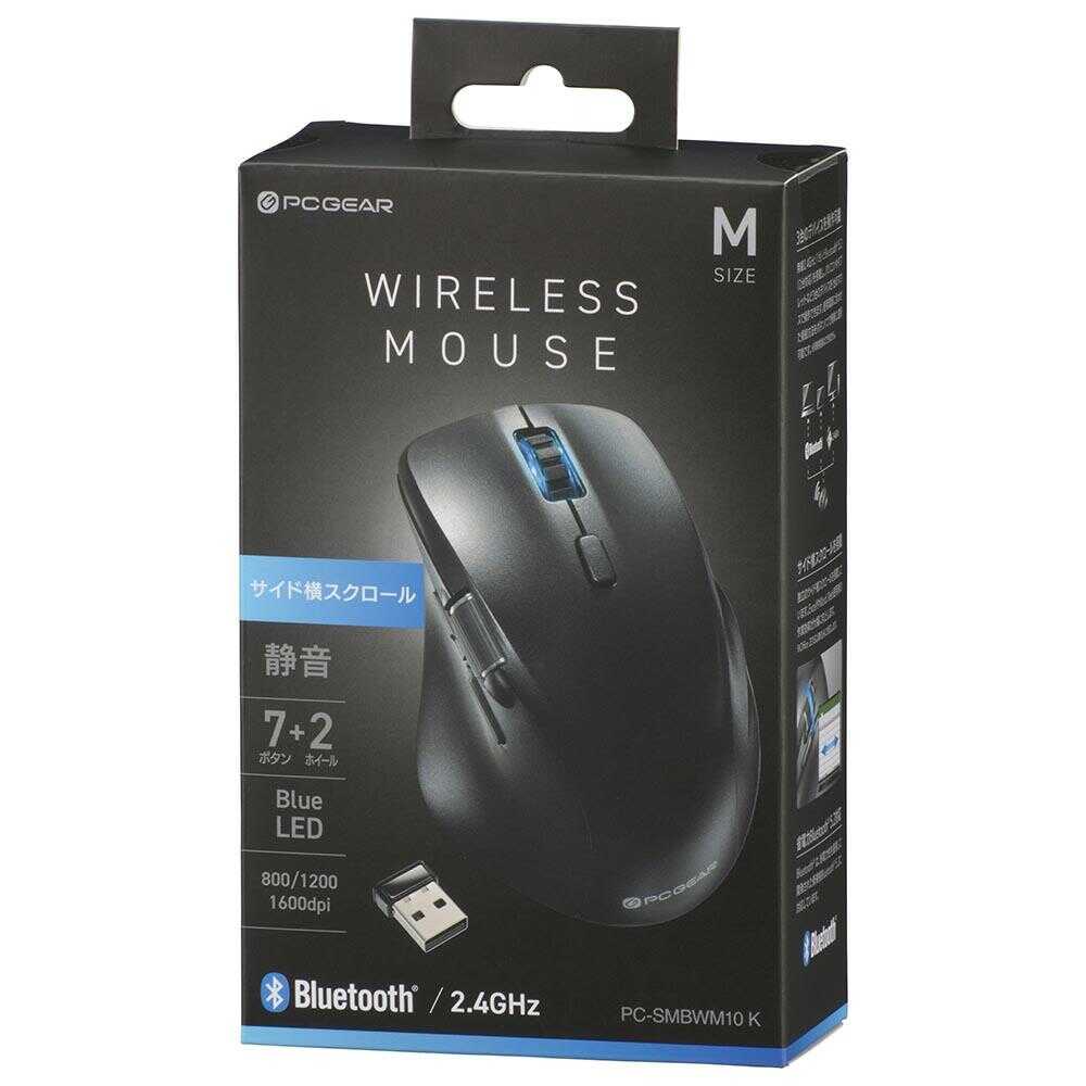 マウスページ オーム電機 PCGEAR 静音ワイヤレスマウス Mサイズ 1個