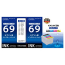 オーム電機 エプソン互換 IC4CL69 ブラック増量 4色パック