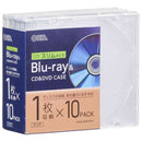 オーム電機 Blu-ray＆CD＆DVDケース 10個パック