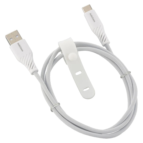 オーム電機 さらさらUSBケーブル A-C 1m