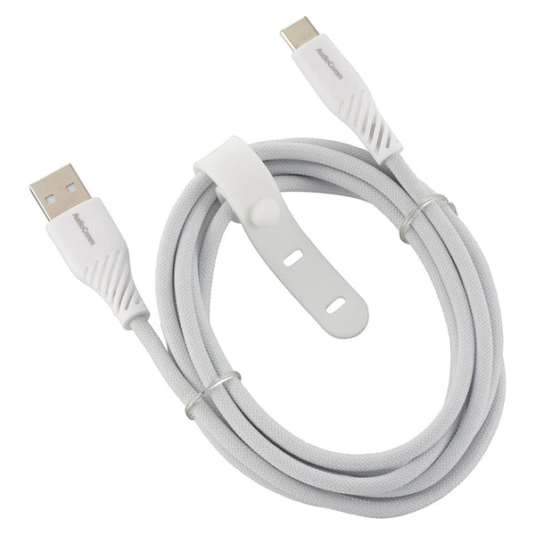 オーム電機 さらさらUSBケーブル A-C 2m