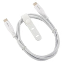 オーム電機 さらさらUSBケーブル C-C 1m