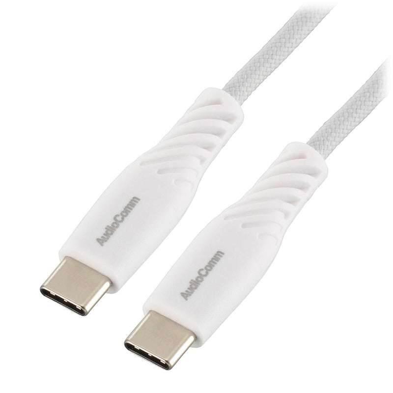 オーム電機 さらさらUSBケーブル C-C 2m