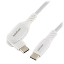 オーム電機 さらさらUSBケーブル スイング 1.5m