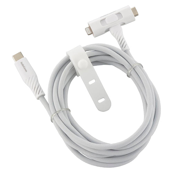 オーム電機 さらさらUSBケーブル T型 2m