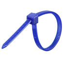 オーム電機 カラータイ 屋内用 100mm 青 04-3160 50本入