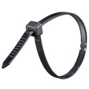 オーム電機 ワイドタイ 耐候性 200mm 黒 04-3330 50本入