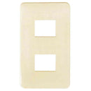 オーム電機 埋込プレート 2口用 04-7283