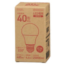 オーム電機 LED電球 E26 40形相当 電球色 1個