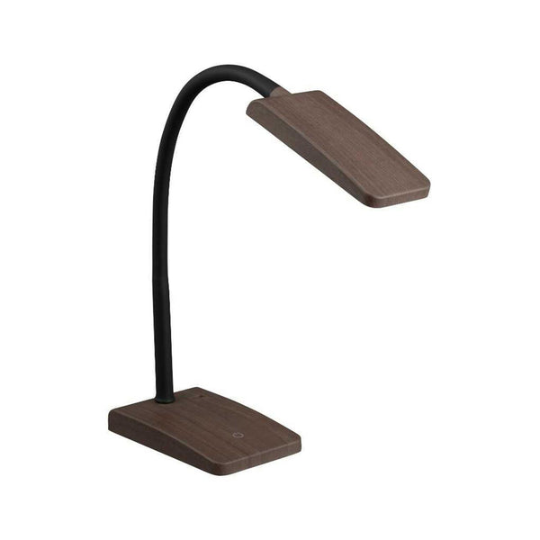 Ohm Electric LED desk lamp daylight white brown woodgrain