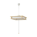 オーム電機 LED和風ペンダントライト 8畳用 昼光色