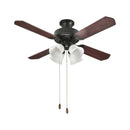 オーム電機 4灯シーリングファン 電球別売 1個