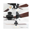 オーム電機 4灯シーリングファン 電球別売 1個