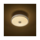 オーム電機 LED薄形ミニシーリングライトセンサー40形電球色