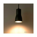 オーム電機 ペンダントライト 筒形セード ブラック