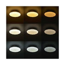 オーム電機 LEDシーリングライト 3段調光3色設定4.5畳用