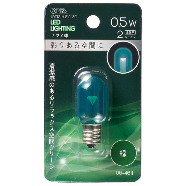 オーム電機 LEDナツメ球装飾用 E12