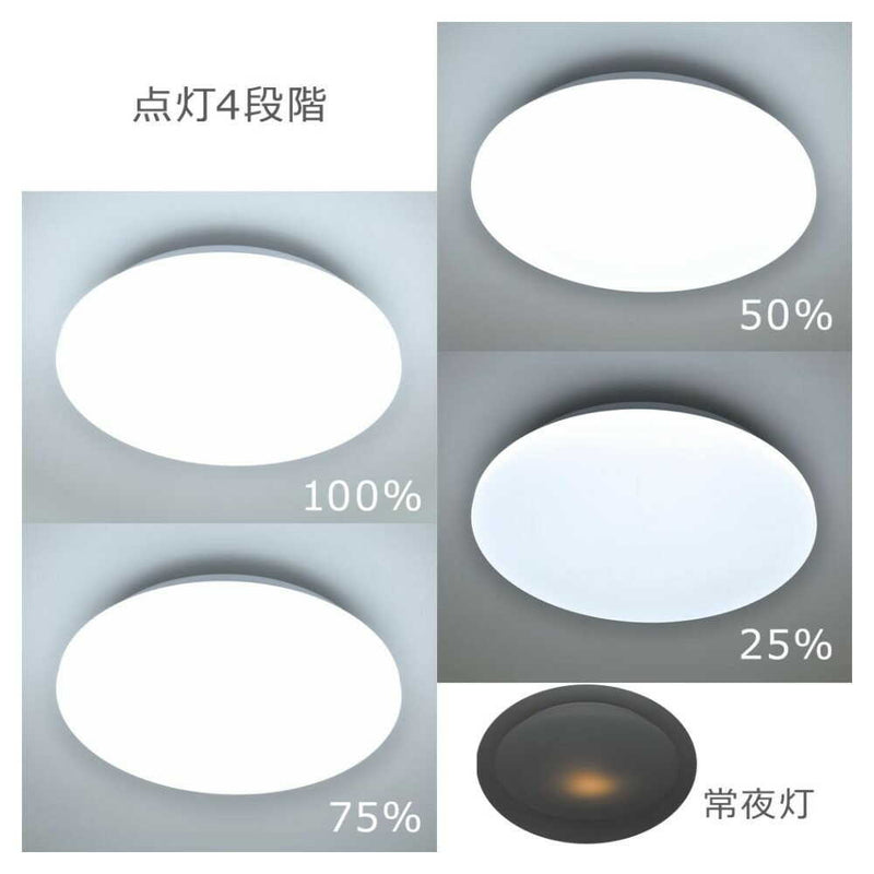 オーム電機 LEDシーリングライト 8畳用 調光 昼光色