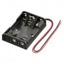 オーム電機 電池ケース 3コ用 リード線付き KIT-UM4X3