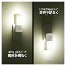 オーム電機 明暗・人感センサー式ナイトライト 昼白色