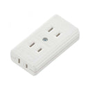 オーム電機 Ｌ型３口テーブルタップ