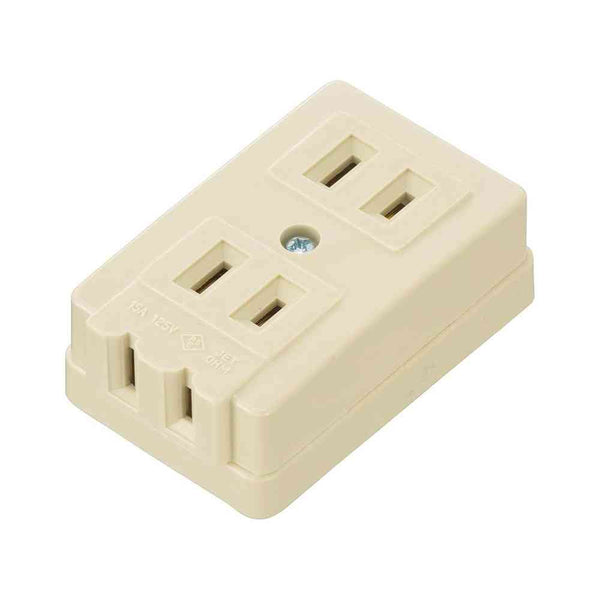 オーム電機 L型3口コンセント