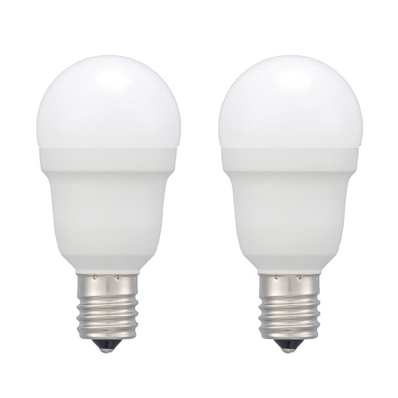 オーム電機 LED電球小形 60形 2個入