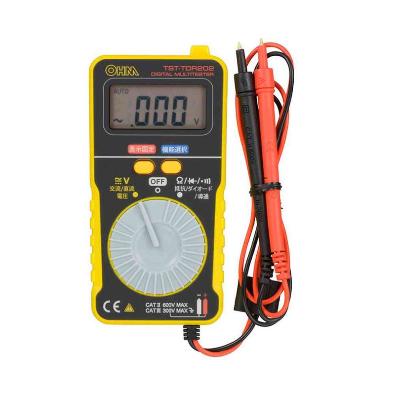オーム電機 デジタルテスター 薄型