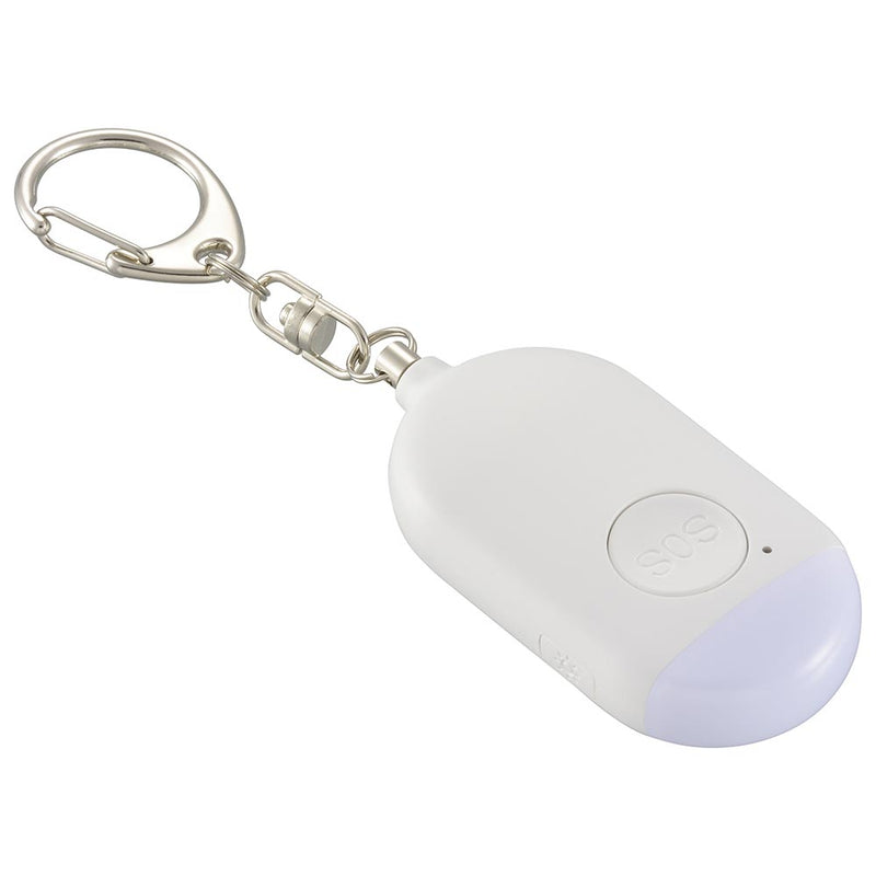 オーム電機 LEDミニライト 防犯アラーム付き 充電式