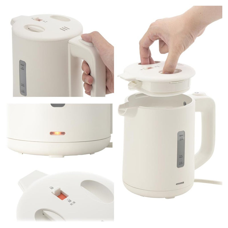 オーム電機 電気ケトル1.0Ｌ