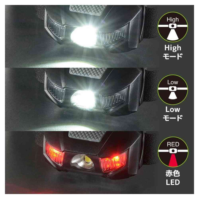 オーム電機 LEDヘッドランプ 110ルーメン 1個