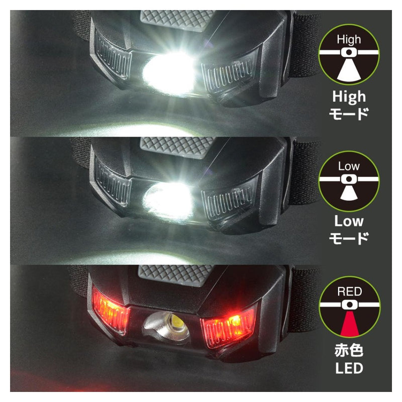 オーム電機 LEDヘッドランプ 110ルーメン