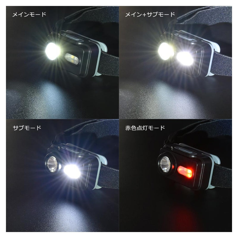 オーム電機 LEDヘッドランプ メイン セカンドライト 175ルーメン
