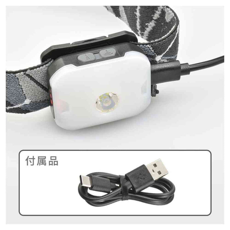 オーム電機 LEDヘッドランプ 面発光＆スポット点灯 270ルーメン 1個